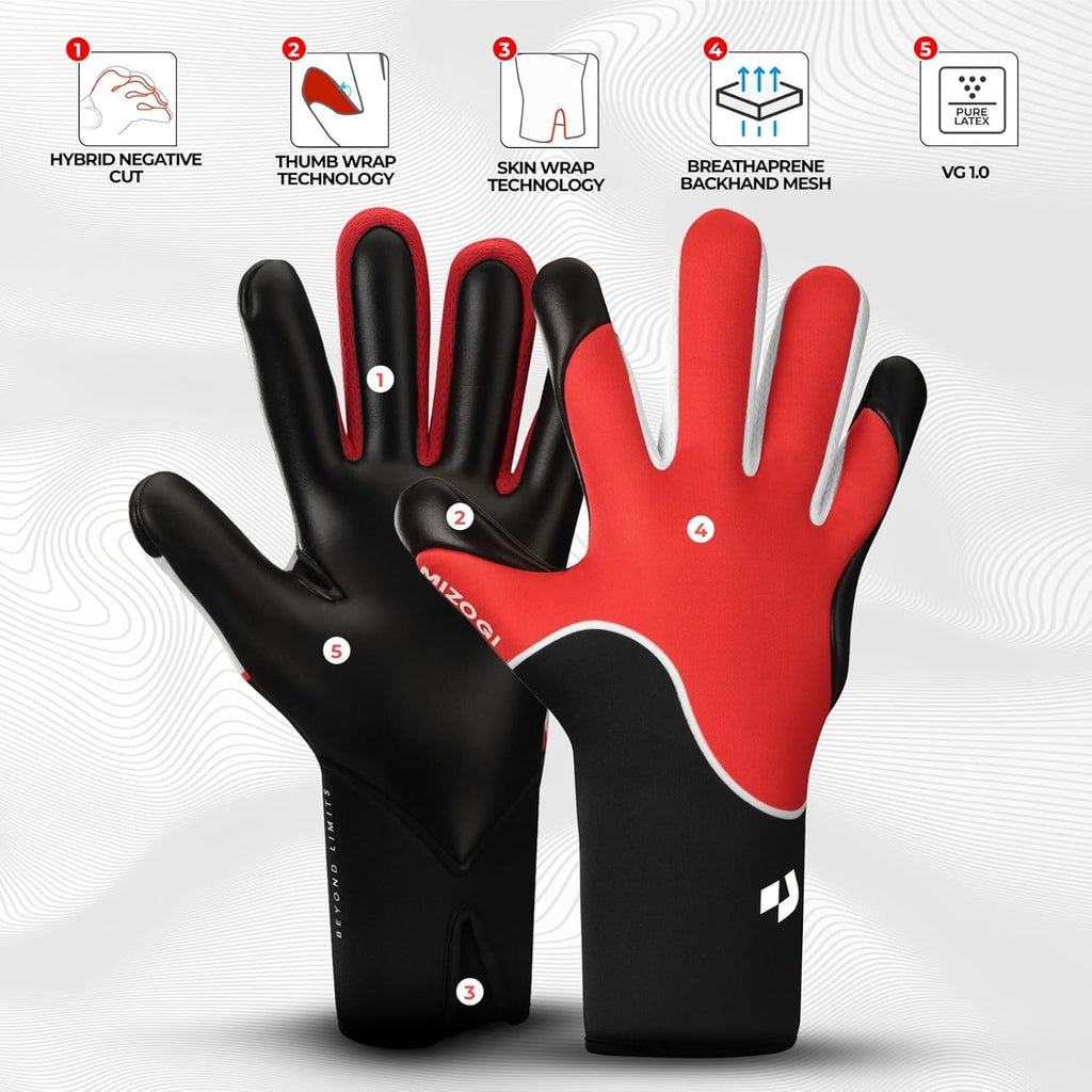 Mizogi Primas VG 1.0 | True Red | Goalkeeper Glove